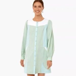 Tuckernuck Pomander Place Sea Green Elliot Dress Sz Medium